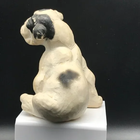 Vintage Chalkware Bulldog アンティーク雑貨 Vintage Chalkware